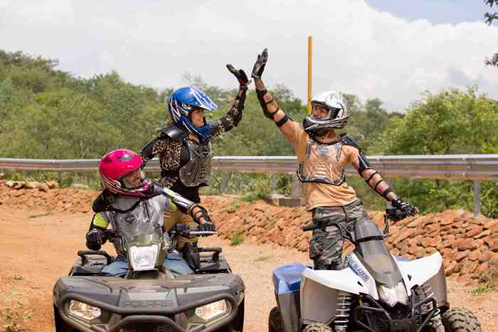 Thrilling ATV ride experience at Sahas adventure park in Ramoji Film City Thrilling ATV ride experience at Sahas adventure park in Ramoji Film City